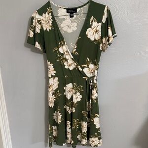 BCX Olive Floral Mini Dress